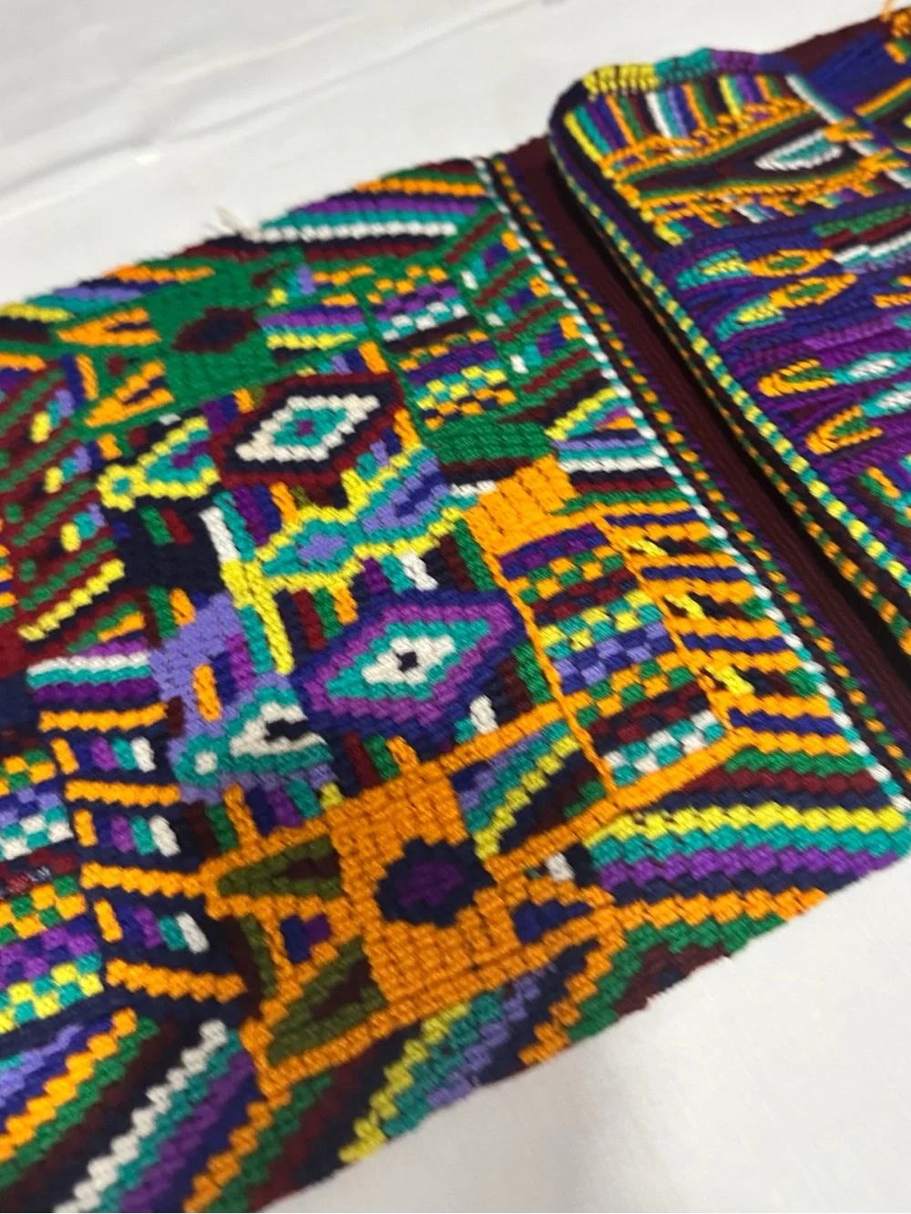 Handwoven Guatemalan Faja / Traditional Maya Belt – Ceremonial Textile Art